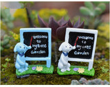XBJ142 Mini Puppy blackboard decoration supplies moss micro landscape deco  Garden deco Creative handicrafts