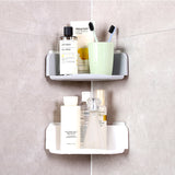 Corner Drain Shelves Bathroom Storage Rack Bathroom Punch-Free Powerful Wall-Mounted Wash Shelf