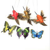Pet Cat Toys Electric Rotating Colorful Butterfly and birds Funny Pet Scratch feather Toy For Cats Kitten interactive