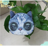 Coin Purses Wallet Ladies 3D Cat Dog Face Animal Change Money Bag Fashion Cute Small Zipper bag for Women Change Purse Pouch