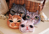 Coin Purses Wallet Ladies 3D Cat Dog Face Animal Change Money Bag Fashion Cute Small Zipper bag for Women Change Purse Pouch