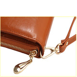 Women Wallet Leather Card Coin Holder Money Clip Long Clutch Phone Wristlet Trifold Zipper Cash Photo Famous Brand Female Purse