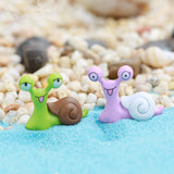 XBJ090 Mini 10pcs Couple snail Bottle decoration supplies moss micro landscape deco  Garden deco Creative handicrafts
