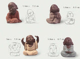 CJ278 Factory Outlets Lovely Buddha Tea Pet Monk Sand Tea Pet High Qulity Purple Tea Pet Tea Set Fitting Hand Decoration