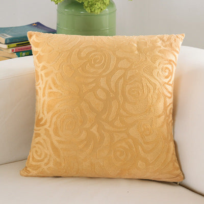 BZ015 Luxury Cushion Cover Pillow Case Home Textiles supplies Lumbar Pillow Solid color ultra-soft cashmerechair seat