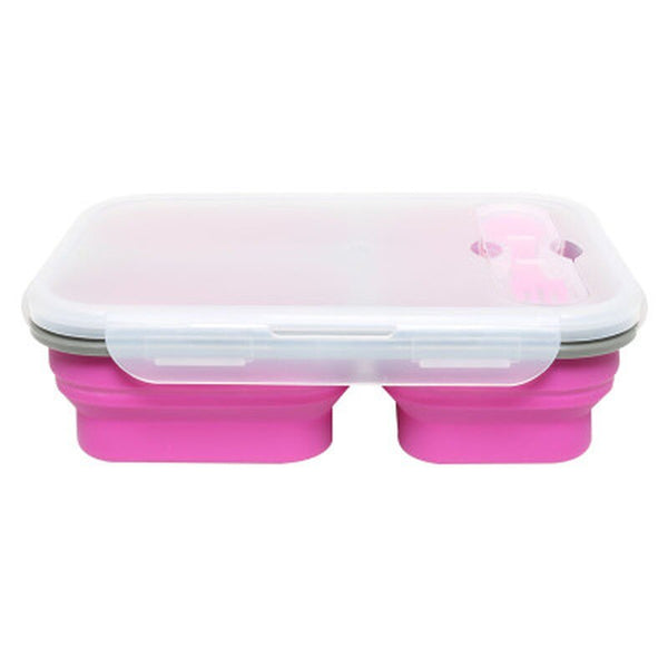 Foldable Microwave Oven Box Bento Silicone Lunch Box Bento Picnic Food Container