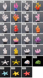 2pcs/lot simulation resin coral aquarium fish tank fish turtle small ornaments mini gift decoration starfish DIY ornaments