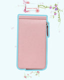 Woman wallet card bag European&American style High quality leather Card & ID Holders Long zipper wallet clip