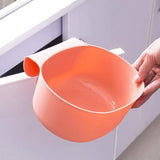 Kitchen Cabinet Door Hanging Large Trash Can Multifunctional Household Waste Bin Desktop Storage Barrel Trash Can Storage Holder