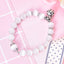 Weight Loss White Cat Eye Beads Bracelet with Lucky Pendant Therapy Bracelet Anklet Weight Loss Product Health Care