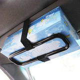 Car Sun Visor Tissue Paper Box Holder Auto Seat Back Accessories Clip Bracket