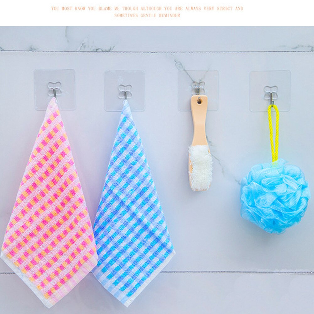 1/5/10 Pcs Strong Home Kitchen Hooks Transparent Suction Cup Sucker Wall Hooks Hanger For Kitchen Bathroom Wholesale Price Secondary image