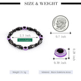 1Pc Magnet Bracelet Slimming Weight Loss Bracelet Slimming Hand Chain Round Hematite Magnetic Stone Therapy Jewelry Health Care