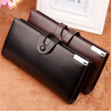 New High quality PU leather wallet Wholesale long Personal wallets Card & ID Holders Fashion men's purse