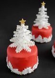Snowflake Series 3 pc Cookie Plunger Fondant Cutter Cookie Biscuit Baking Tools Cake DIY 3D Sugarcraft Set