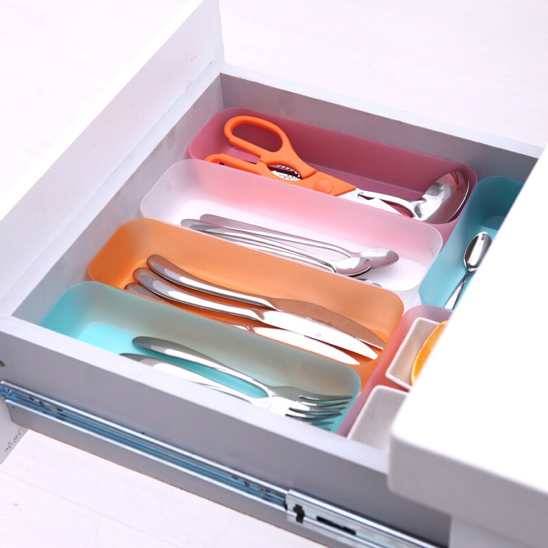 Kitchen Box 1PC Multifunctional Drawer Plastic Storage Box Thickened Without Cover Sorting Box Kitchen Organizer Main image