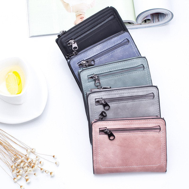 QWZNDZGR Brand Designer Card Holder Wallets Women'sBrand Design Credit Card  Wallet Ladies Small Coin Purse Female Super Thin Pocket Bags