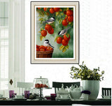 DIY Partial 5D Diamond Embroidery The apple Round Diamond Painting Cross Stitch Kits Diamond Mosaic Home Decoration