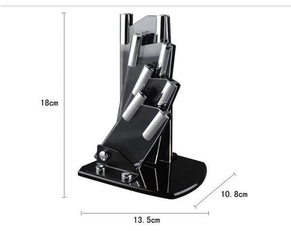 High quality 3" 4" 5" 6" inch brand Paring Fruit Utility Chef Kitchen Ceramic Knife Sets+Acrylic Holder Block