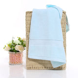 HELLOYOUNG Solid Color 130g Soft Cotton Face Towel For Adults Thick Bathroom Super Absorbent Towel 34x74cm