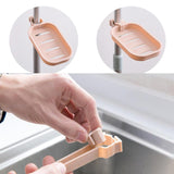 Hot Sink Hanging Storage Rack Storage Holder Sponge Bathroom Kitchen Faucet Clip Dish Cloth Clip Shelf Drain Dry Towel Organizer