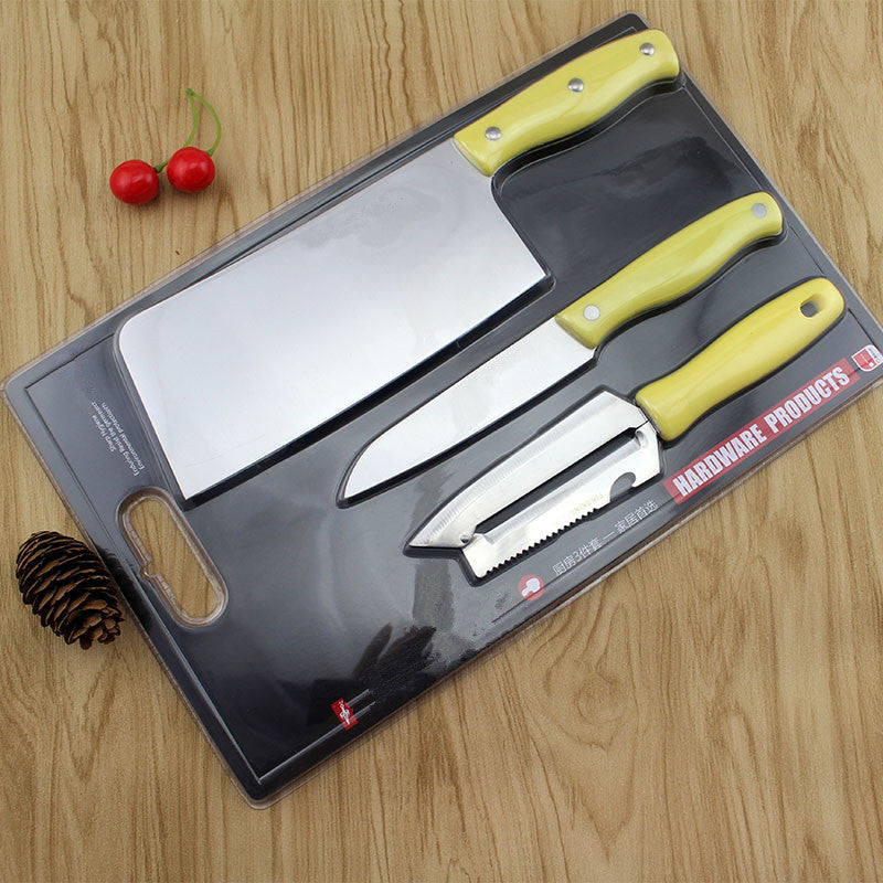 3 pcs in one set high quality stainless steel kitchen knife set,meat knife,fruit knife,multi peeler knife