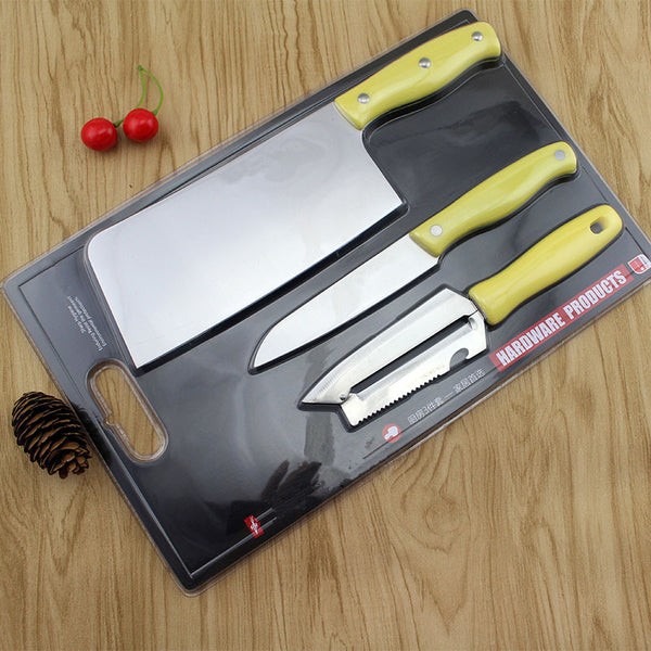 3 pcs in one set high quality stainless steel kitchen knife set,meat knife,fruit knife,multi peeler knife