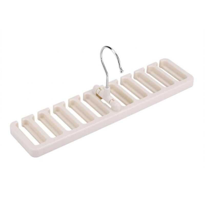 10 Grid Storage Rack Tie Belt Organizer Space Saver Rotating Scarf Ties Hanger Holder Hook Closet Organization Tops Bra Belt Bag