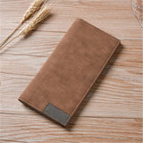 Fashion buttons ultra-thin young High quality PU clutch leather Multi-functional soft leather men's wallet