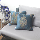 BZ189 Luxury Blue Elegant European chenille jacquard Cushion Cover Pillowcase Sofa/Car Cushion /Pillow  Home Textiles supplies