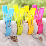 4Pcs Stronging Plastic Color Clips Beach Towel Clamp To prevent the wind Clamp Clothes Pegs Drying Racks Retaining Clip