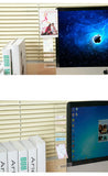 New Computer Display Screen Sticker Acrylic Adhesive Sticky Notes with Charging Hole Phone Holder Bookmark Notes Message Board