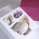 New Cartoon Teapot Mug Mrs Potts Chip Tea Pot Cup One Set Lovely Gift
