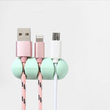 2 Pcs Cable Winder Stick-on Wire Headphone Headset Wire Wrap Cord Winder Organizer Cable Collector Silica HotTop