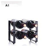 Modern Simple Superposition Wine Rack Ornaments Wine Bottle Holder Wine Cabinet Iron Creative Wine Rack More Type Can Be Choose
