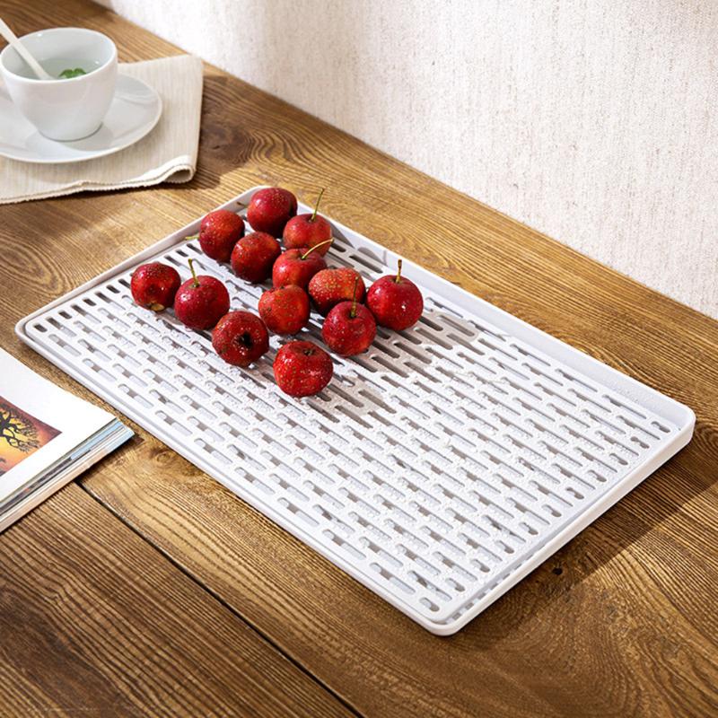Kitchen Organizer Double Layer Dish Vegetable Water Tray Drainer Multifunctional Drying Rack Washing Holder Storage Rack Main image