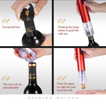 Electric wine opener Aluminum alloy red wine corkscrew automatic bottle opener with foil cutter wine accessories