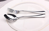 CJ029 Lunch Tableware Outdoor Portable Stainless Steel Tableware Three-piece