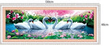 DIY 5D Swan Eternal Love Round Diamond Painting Cross Stitch Kits Soulmate Diamond Mosaic Home Decor Diamonds Embroidery
