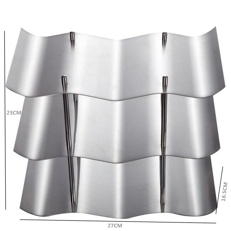 kitchen accessories Homehold 3-layers Stainless Steel Red Wine Bottle Rack Holder Bracket Home Bar Tools Wine Gadget Secondary image