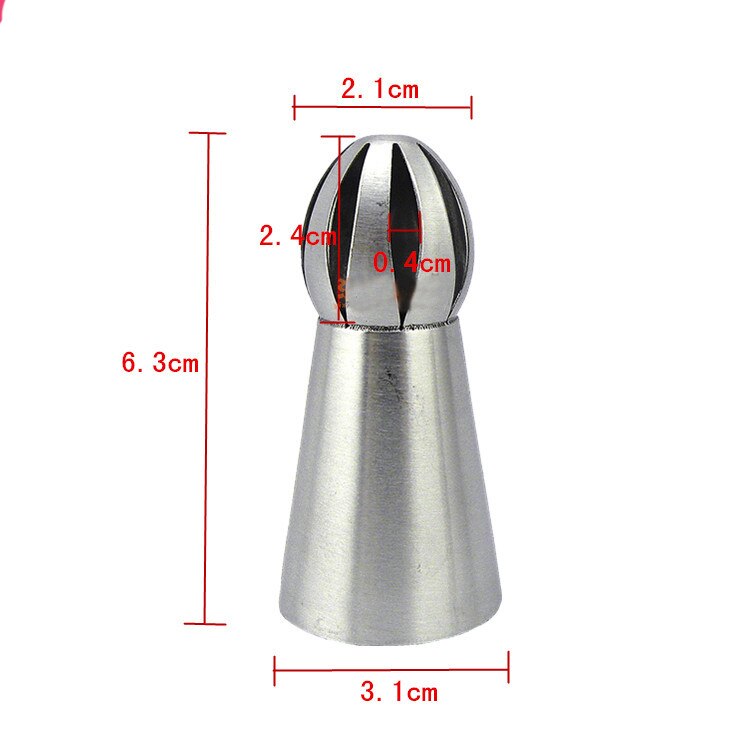 Torch Russian 1 pcs 2 Design Tulip Nozzle Cake Stainless Steel Baking Nozzle Cupcake Piping Nozzles Nozzles Tips