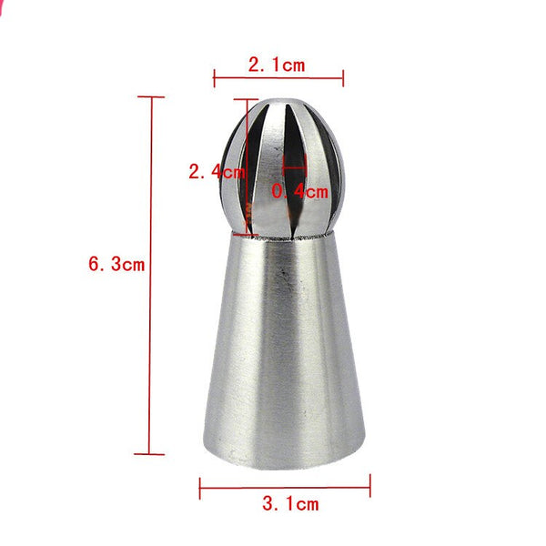 Torch Russian 1 pcs 2 Design Tulip Nozzle Cake Stainless Steel Baking Nozzle Cupcake Piping Nozzles Nozzles Tips