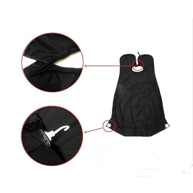 Pongee Beard Care Shave Apron Bib Trimmer Facial Hair Cape Sink Color Random Secondary image