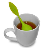 CJ049 Food-grade 1 pc Silicone & Stainless Steel Leaf Tea Leaf Strainer Herbal Spice Infuser Tea Filter