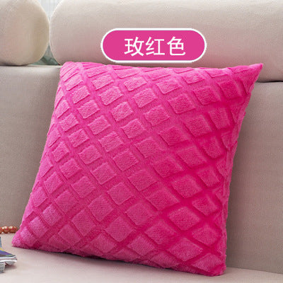 BZ039 Luxury Cushion Cover Pillow Case Home Textiles supplies Lumbar Pillow Super soft short plush chair seat