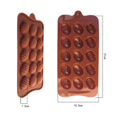 New Painted Eggshells Shaped Grade  Silicone Chocolate Mold For The Kitchen Baking Cake Tools Environmental Protection