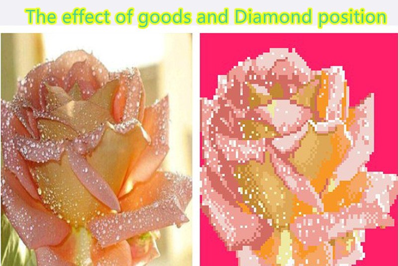 DIY 5D Diamond Embroidery The Beautiful Roses Round Diamond Painting Cross Stitch Kits Diamond Mosaic Home Decoration