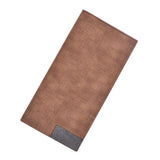 Matte leather wallet tra-thin youth High quality leather PU clutch Multi-functional soft leather money folder