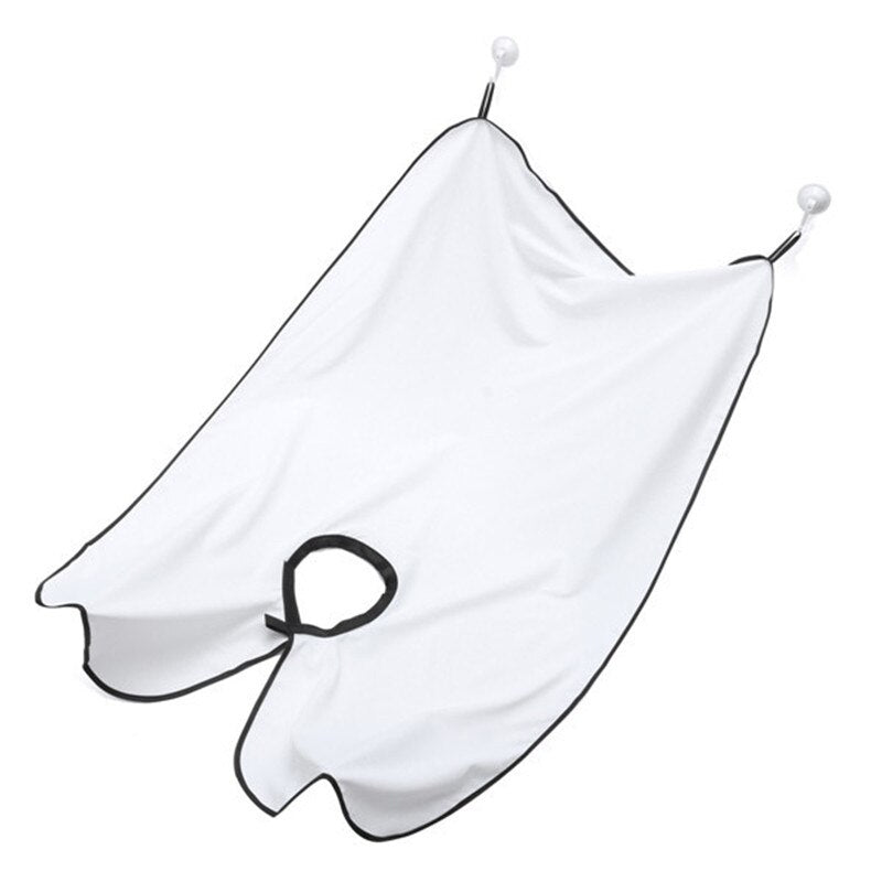 Pongee Beard Care Shave Apron Bib Trimmer Facial Hair Cape Sink Color Random