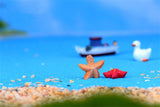 XBJ167 Mini 8pcs Small starfish decoration supplies moss micro landscape deco  Garden deco Creative handicrafts